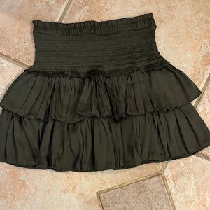 Elegant Black Tiered Skirt